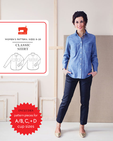 Ladies shirt sewing on sale pattern