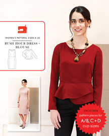 digital rush hour dress + blouse sewing pattern