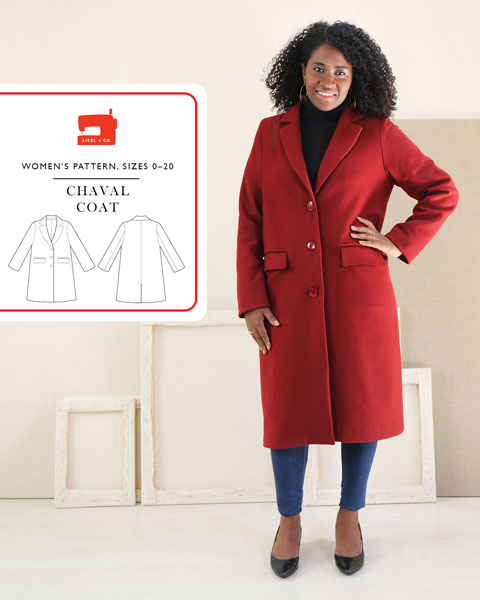 Digital Chaval Coat Sewing Pattern, Trench Coat Pattern For Ladies