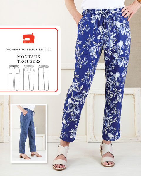 Digital Montauk Trousers Sewing Pattern, Shop