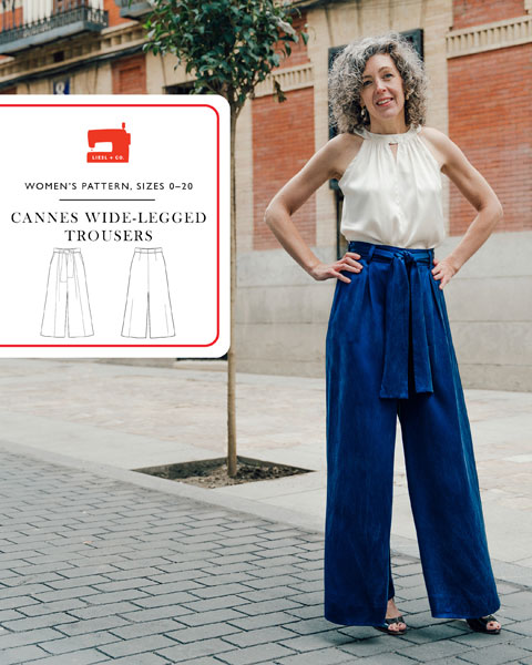 Cannes Wide-legged Trousers Sewing Pattern, Shop