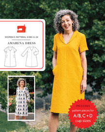 digital amarena dress sewing pattern