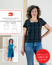 laureles square-neck top + dress sewing pattern