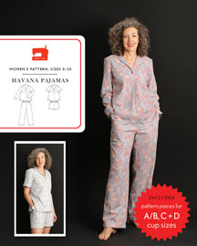 digital havana pajamas sewing pattern