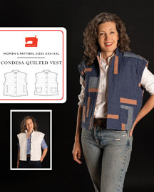 digital condesa quilted vest sewing pattern