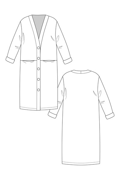 Digital Esme Maxi Cardigan Sewing Pattern | Shop | Oliver + S