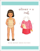 digital book report dress sewing pattern