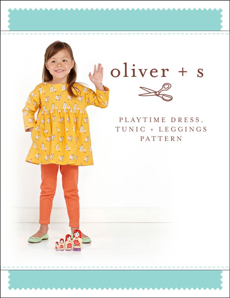 Digital Playtime Dress, Tunic + Leggings Sewing Pattern, Shop