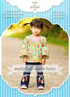 digital emily bell sleeve tunic sewing pattern