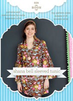 digital shana bell sleeved tunic sewing pattern