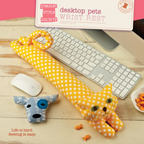 digital desktop pets wrist rest sewing pattern