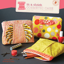 digital in a clutch cosmetic case sewing pattern