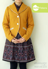 digital luffa shawl collar jacket sewing pattern