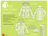 Digital Tosti Utility Jacket For Men Sewing Pattern | Shop | Oliver + S