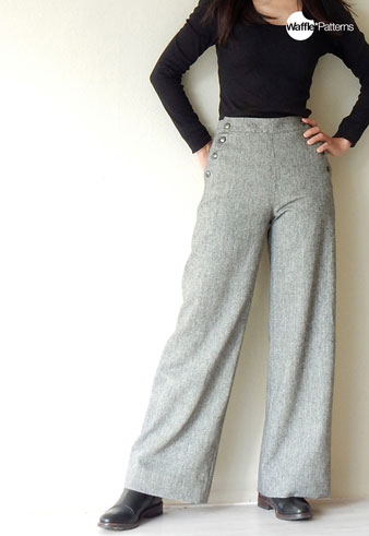 Digital Walnoot Wide Pants Sewing Pattern | Shop | Oliver + S